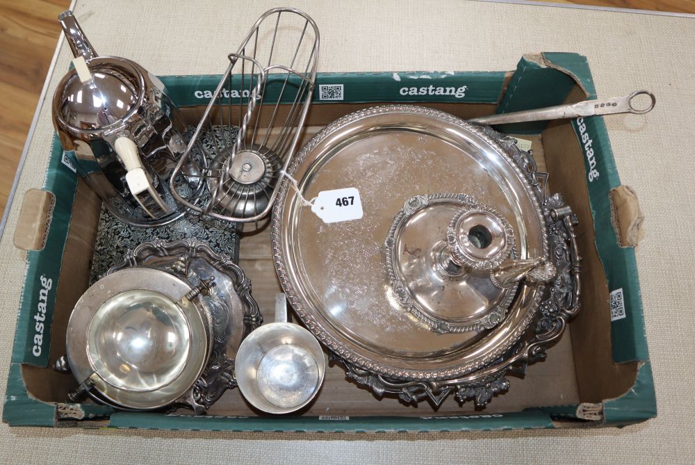 A quantity of silver plate